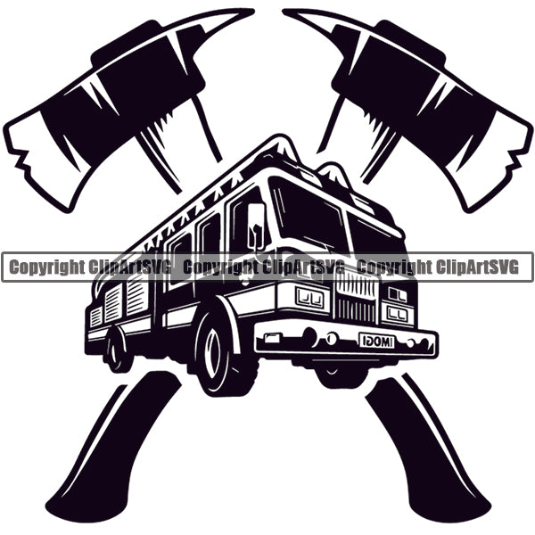 Firefighting Emblem Badge Logo