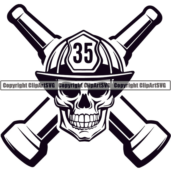 Firefighting Emblem Badge Logo