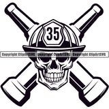 Firefighting Emblem Badge Logo