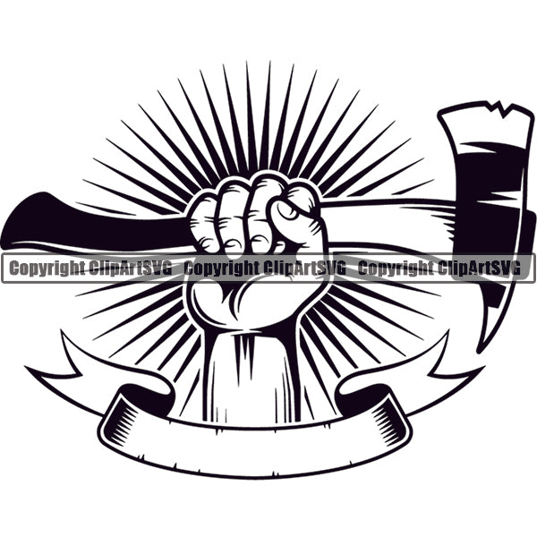 Firefighting Emblem Badge Logo