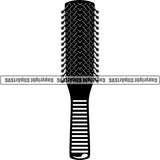 Barber Barbershop Hairstylist Hair Brush Haircut ClipArt SVG