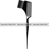 Barber Barbershop Hairstylist Hair Comb Haircut ClipArt SVG