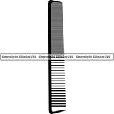Barber Barbershop Hairstylist Hair Comb Haircut ClipArt SVG