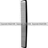 Barber Barbershop Hairstylist Hair Comb Haircut ClipArt SVG