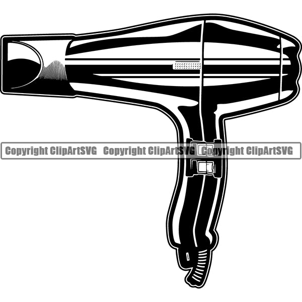 Barber Barbershop HairstylistHair Blow Dryer Haircut ClipArt SVG