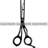 Barber Barbershop Hairstylist Hair Scissors Haircut ClipArt SVG
