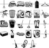27 Housekeeper Top Selling Designs Maid Cleaning Service SUPER BUNDLE ClipArt SVG