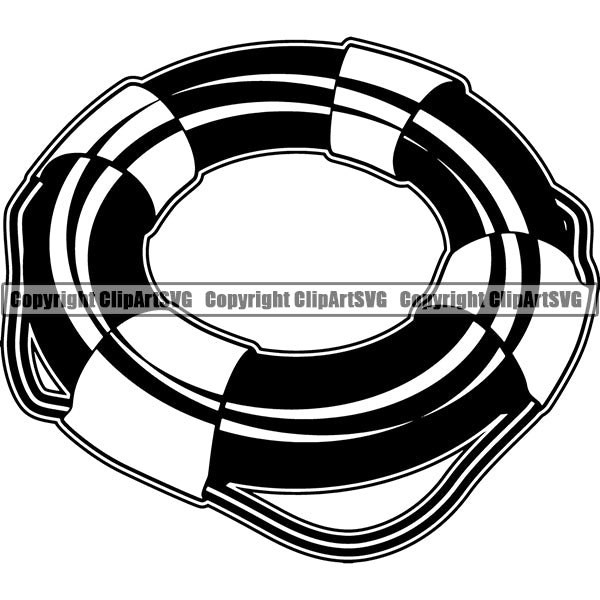 Lifeguard Rescue Water Swim Swimming Safety ClipArt SVG