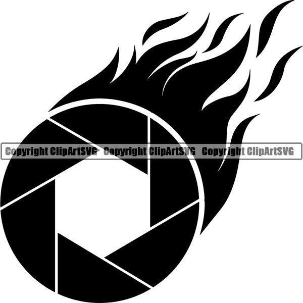 Photography Photographer Photograph Camera Shutter Speed Logo ClipArt SVG