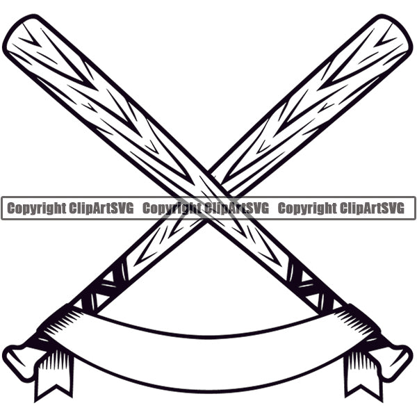 Baseball Logo ClipArt SVG