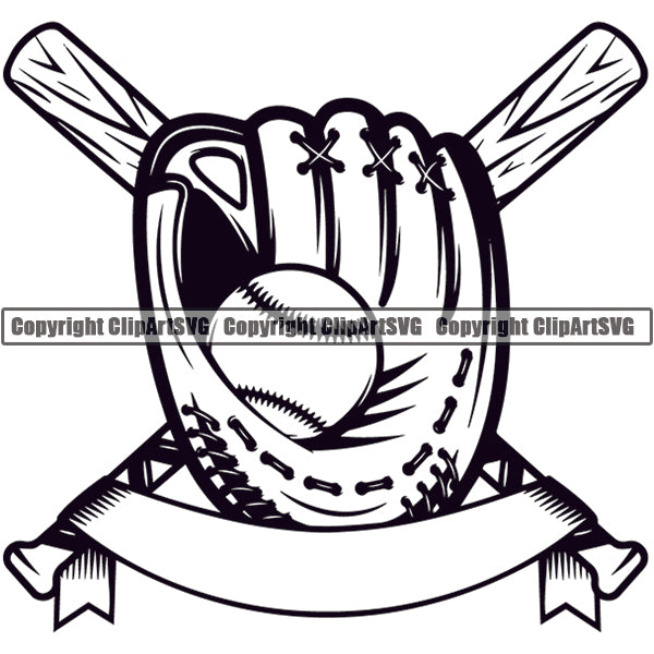 Baseball Logo ClipArt SVG