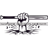 Baseball Logo ClipArt SVG