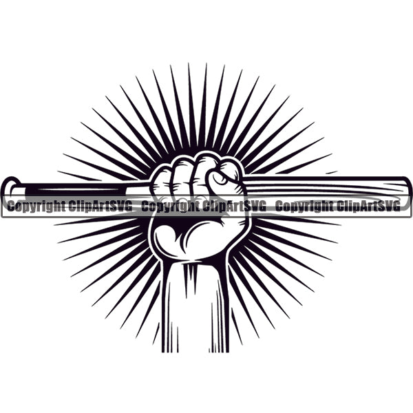 Baseball Logo ClipArt SVG