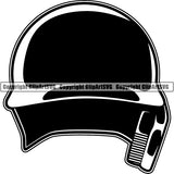 Baseball Batters Helmet ClipArt SVG