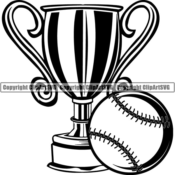 Baseball Logo ClipArt SVG