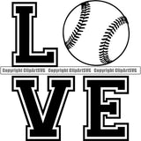 Baseball Logo ClipArt SVG