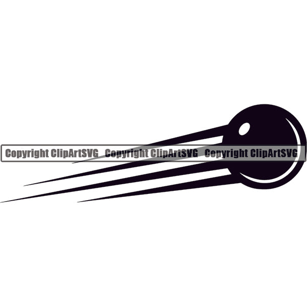 Billiards Pool Snooker Ball Motion Speed Lines ClipArt SVG