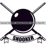 Billiards Pool Snooker Logo ClipArt SVG