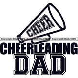 Sports Game Cheerleading Cheerleader Cheer Dad ClipArt SVG
