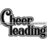 Sports Game Cheerleading Cheerleader Cheer Text ClipArt SVG