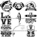 27 Fishing Design Elements Sport Game Fish Fisherman Tournament BUNDLE ClipArt SVG