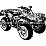 All Terrain Vehicle ATV Dirt Off Road Extreme Sports ClipArt SVG