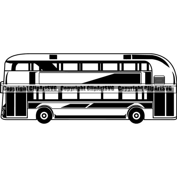 Bus Driver Driving Shuttle Public Transit Transportation ClipArt SVG