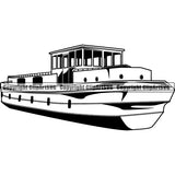 Transportation Boat River ClipArt SVG