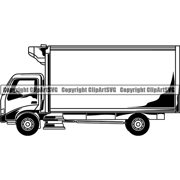 Truck Driver Trucking Trucker Driving Transportation Semi Tractor Trailer ClipArt SVG