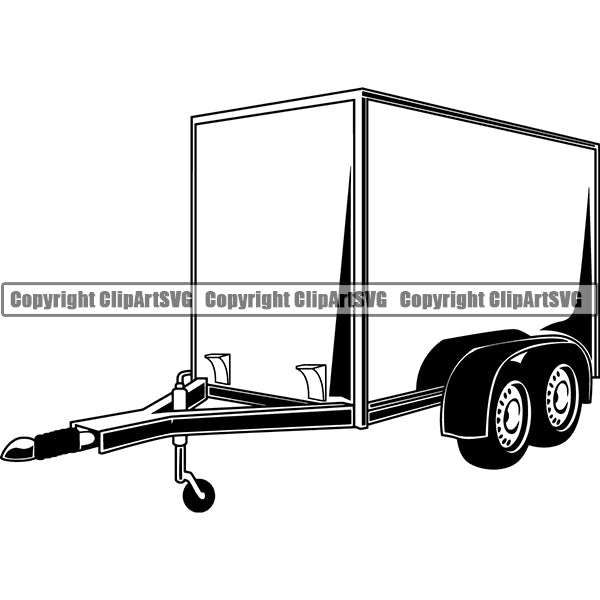 Truck Driver Trucking Trucker Driving Transportation Semi Tractor Trailer ClipArt SVG