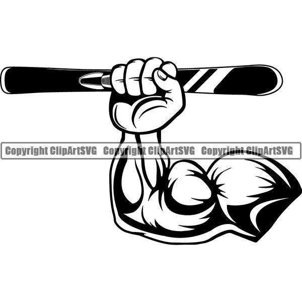 Sports Skiing Ski Snowboarding Snowboard Skies ClipArt SVG