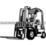 Construction Building Repair Service Forklift ClipArt SVG