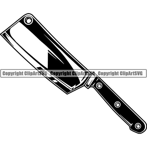 Cooking Utensil Knife Chef Cook Butcher ClipArt SVG