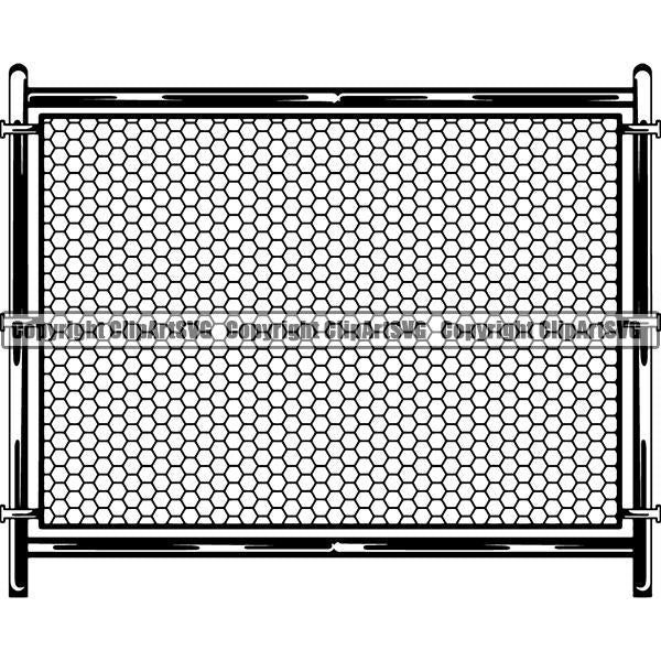 House Fence ClipArt SVG