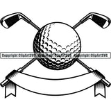 Sports Game Golf ClipArt SVG