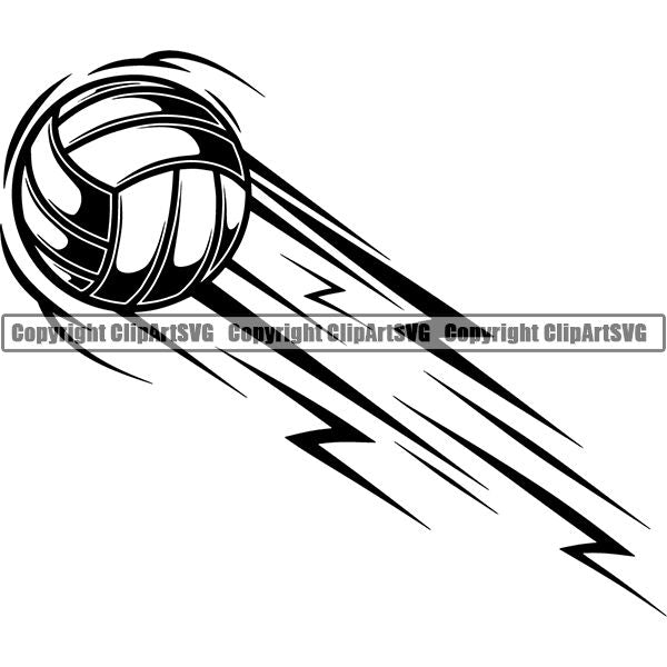 Sports Game Volleyball Motion ClipArt SVG