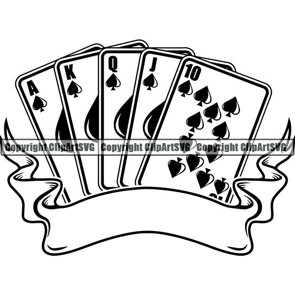 Poker clip art images, casino clip art, royalty free images, commercial  use- Instant Download