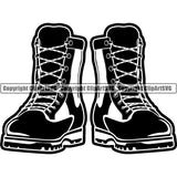 Military Weapon Soldier Army Boots ClipArt SVG