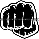 Design Element Human Hand Fist ClipArt SVG