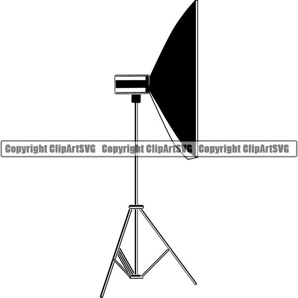 Photography Photographer Photograph Camera Lighting Lights ClipArt SVG