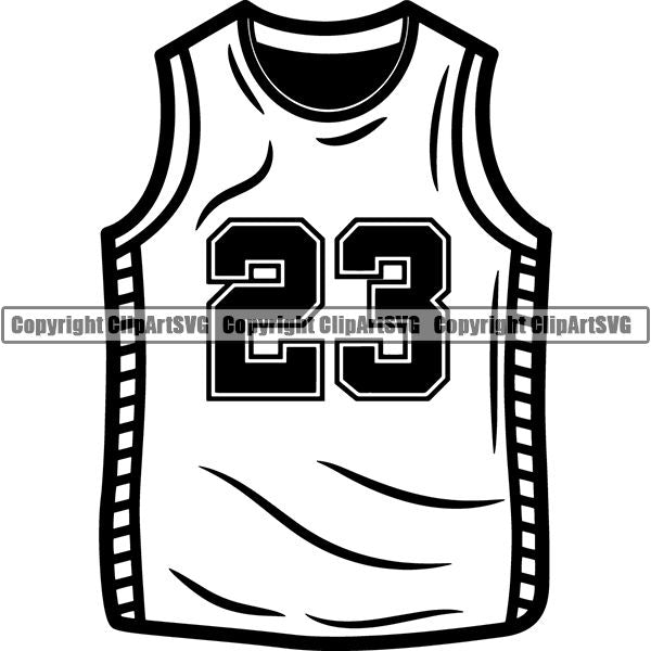 Sports Game Basketball Jersey ClipArt SVG