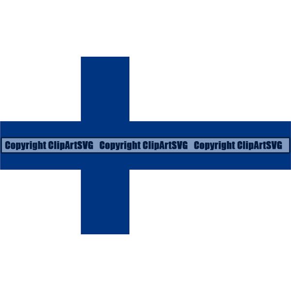 Country Flag Square Finland ClipArt SVG