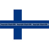 Country Flag Square Finland ClipArt SVG