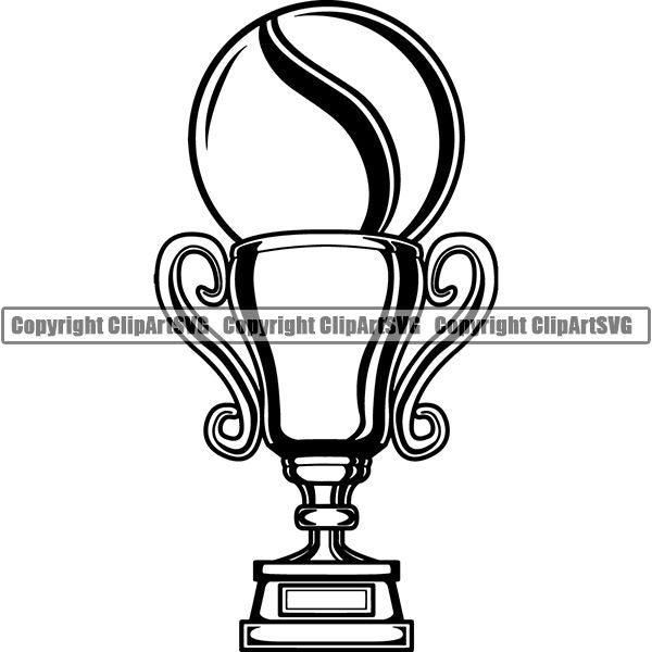 Sports Game Tennis Logo ClipArt SVG