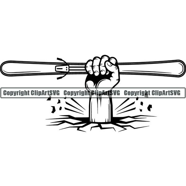 Sports Skiing Ski Snowboarding Snowboard Hand Break ClipArt SVG