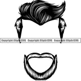 Design Element Human Hair Beard ClipArt SVG