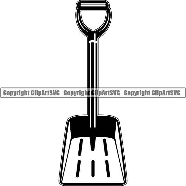 Farming Farmer Farm Organic Shovel Jackson Poly Scoop ClipArt SVG