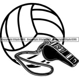 Sports Game Volleyball Logo ClipArt SVG