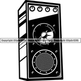 Speaker Audio Music Acoustic Device Sound ClipArt SVG