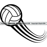 Sports Game Volleyball Motion ClipArt SVG